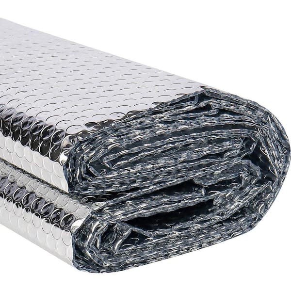 23.6 in. x 20 ft. Radiant Barrier Reflective Insulation Roll, Double-Sided Aluminum Bubble Roll for RV Windows & Doors