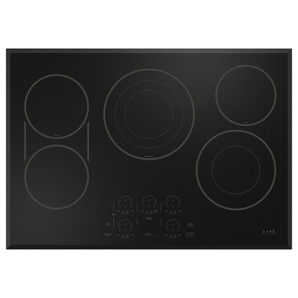 Cafe 30 in. Smart Radiant Electric Touch Control Cooktop in Black with 5 Elements