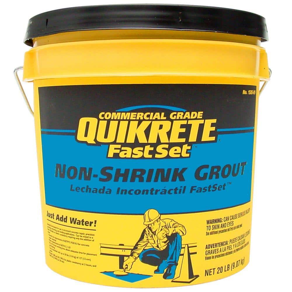 Quick Set Slurry Quikrete Fast Set 20 lb. Non-Shrink Grout Concrete Mix 158520 - The ...
