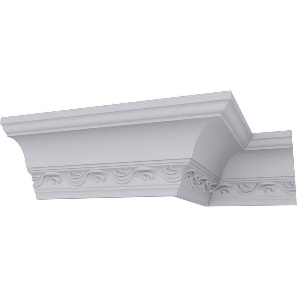 SAMPLE - 4 in. x 12 in. x 4-1/4 in. Polyurethane Loera Crown Moulding price history on PriceWatchPro