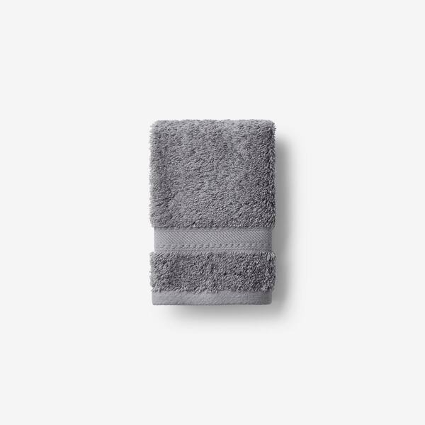 The Company Store Cotton Cashmere Steel Gray Solid Wash Cloth