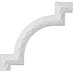 11-3/8 in. x 3/4 in. x 11-3/4 in. Urethane Jackson French Ribbon Panel Moulding Corner (Matches Moulding PML01X00JA)