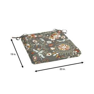 20 in. x 19 in. Square Outdoor Seat Cushion in Suzani
