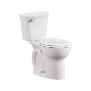 Cadet 12 in. Rough In 2-Piece 1.28 GPF Single Flush Round Chair Height Toilet with Slow Close Seat in White