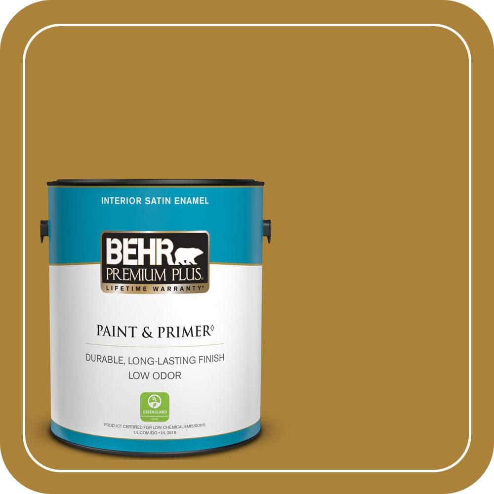 1 gal. #340D-7 Golden Green Satin Enamel Low Odor Interior Paint & Primer price history on PriceWatchPro
