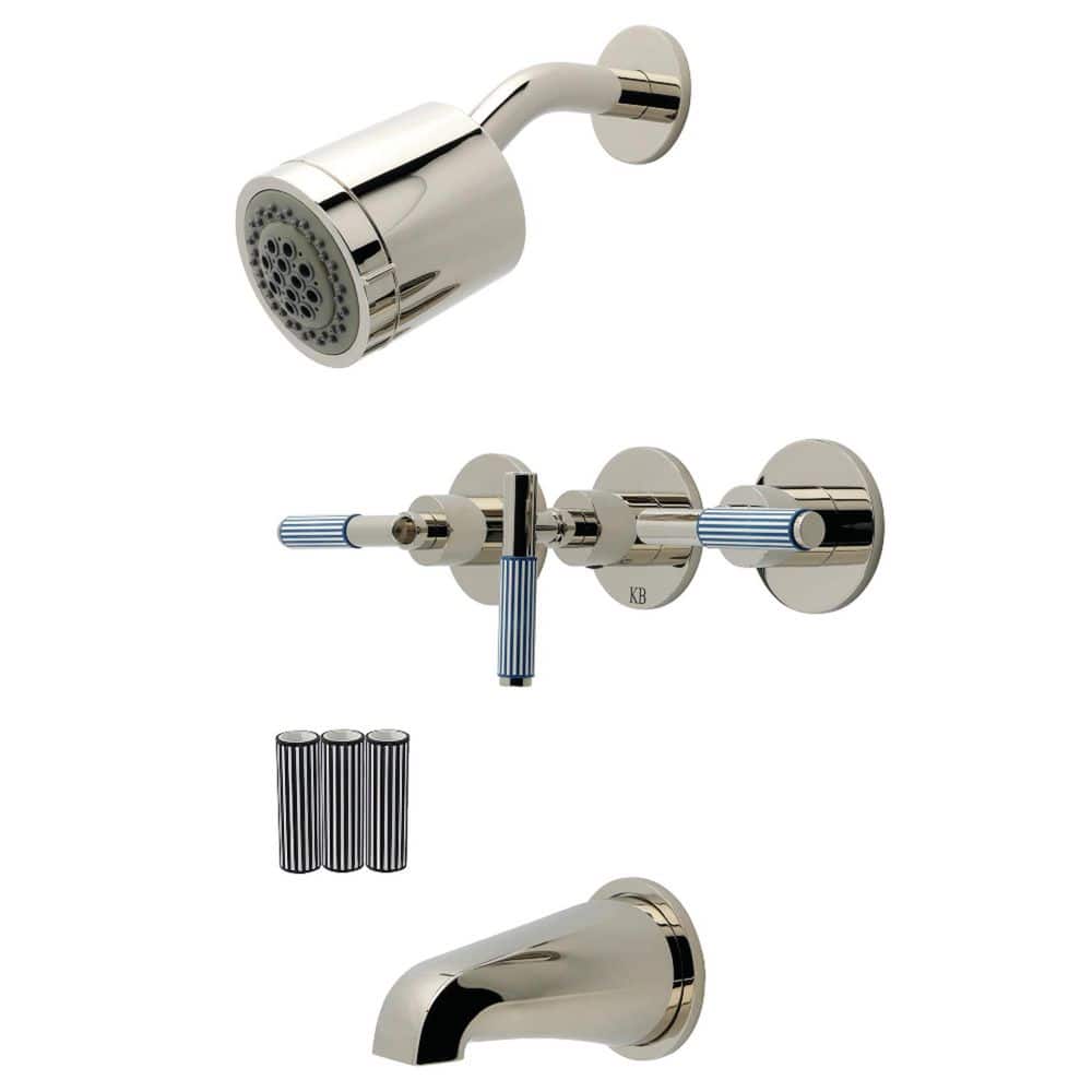 Verona 3-Handle Tub and Shower Faucet in Polished Nickel price history on PriceWatchPro