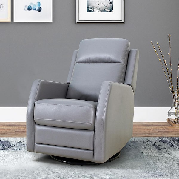 ARTFUL LIVING DESIGN Prudencia Grey Rocker Recliner with Wingback