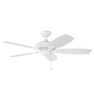 Canfield 52 in. Indoor White Downrod Mount Ceiling Fan with Pull Chain
