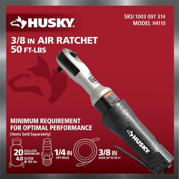 Husky 50 ft./lbs. 3/8 in. Ratchet Wrench H4110 - The Home Depot