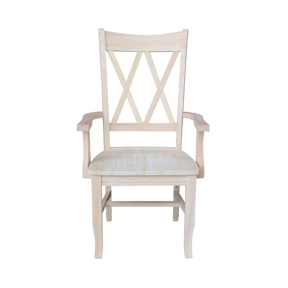 Chiavari High Cross Back Side Chair in Classic Brown Wood