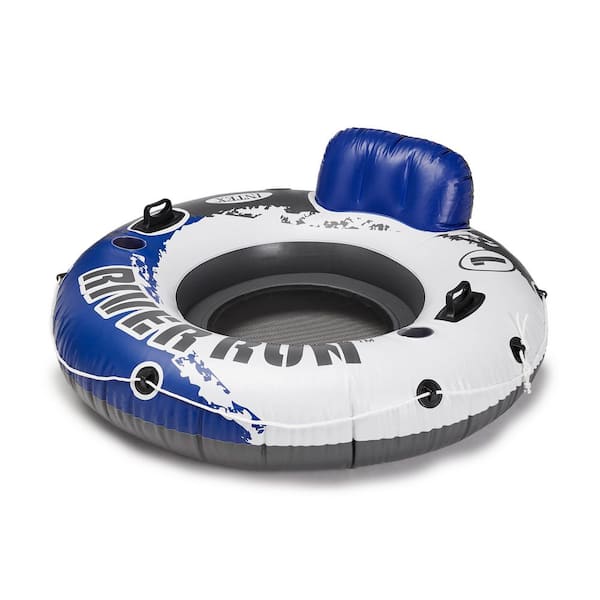River Run 1 Person Inflatable Tube Raft Float for Lake Pool and River