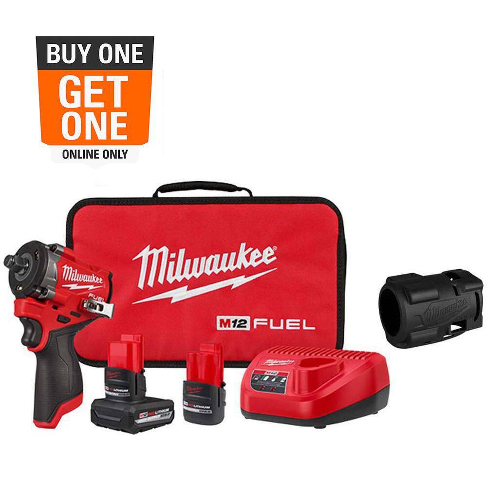 M12 FUEL 12V Li-Ion Brushless Cordless Stubby 1/2 in. Impact Wrench Kit w/(2) High Output Batteries & Boot price history on PriceWatchPro