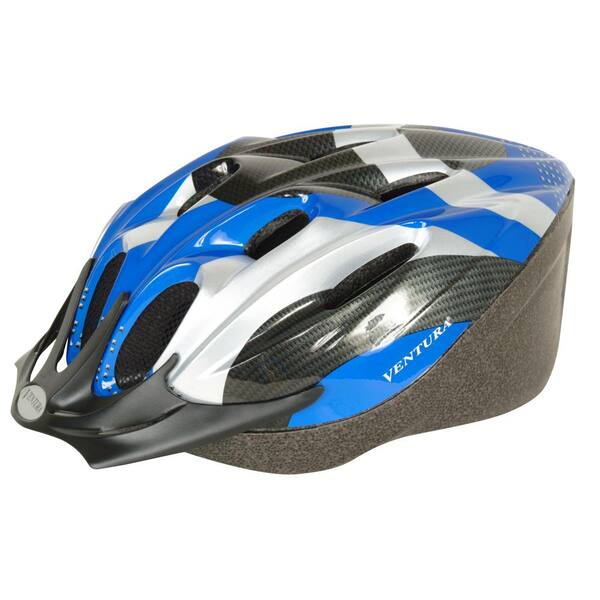 Ventura Carbon Microshell Medium Bicycle Helmet in Blue