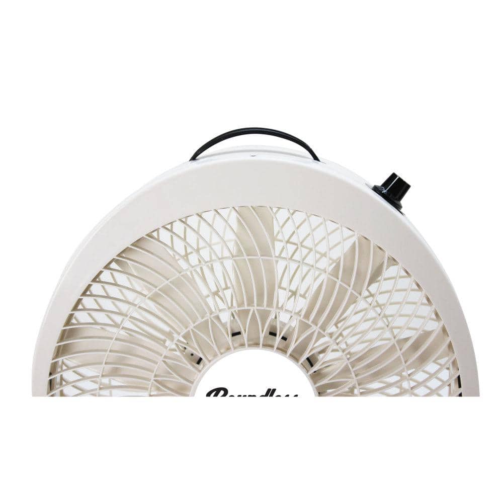 Boundless Breeze White Plastic 12 Volt Table Fan