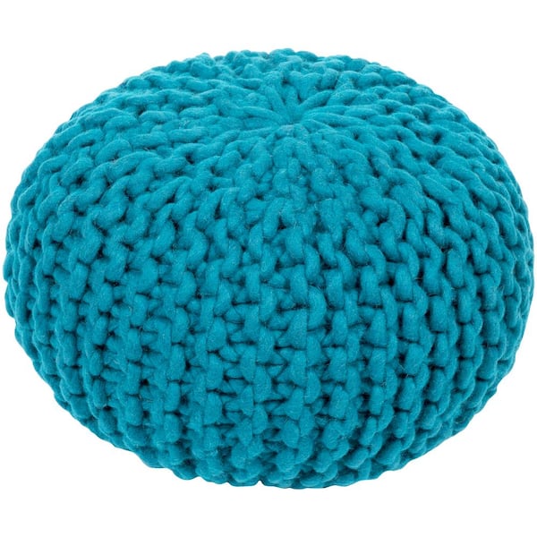 Artistic Weavers Ahanu Teal Accent Pouf S00151050827 - The Home Depot