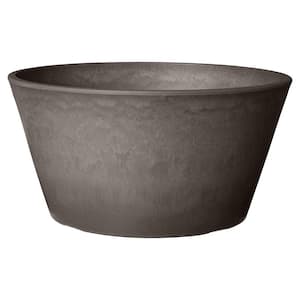 Sleek 10 in. x 5 in. Dark Charcoal PSW Bulb Pan Pot