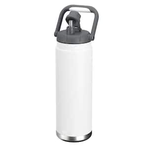Canyon 50 oz. White Stainless Steel Insulated Water Bottle with Full Hand Comfort Handle
