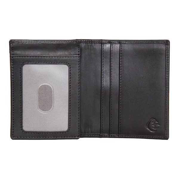 Wolverine Raider Full Grain Oil Tan L-Fold Leather Wallet in Black