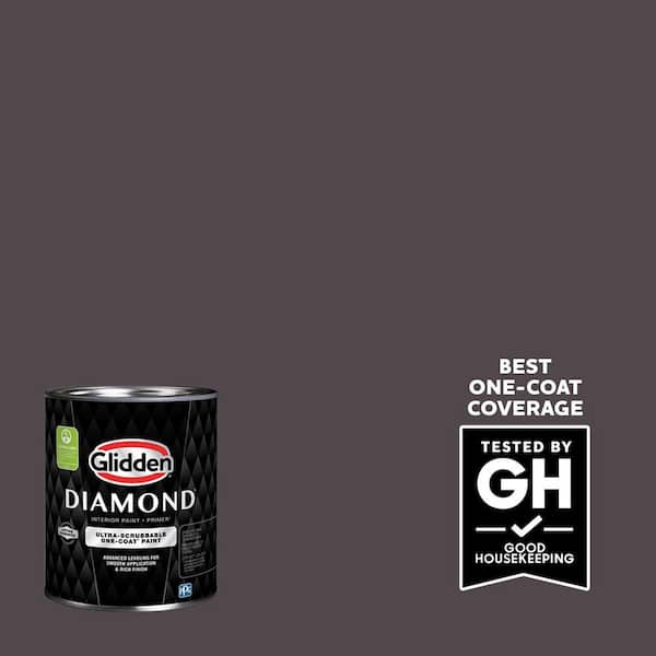 Glidden Diamond 1-qt. Black Elegance PPG1004-7 Semi-Gloss Interior Paint with Primer