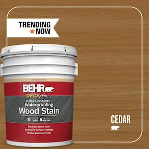 5 gal. #ST-146 Cedar Semi-Transparent Waterproofing Exterior Wood Stain