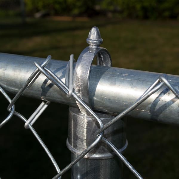 Black Metal Line Post Loop Cap For Chain-link Fence