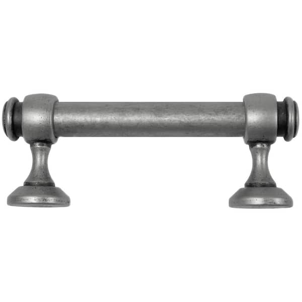 3 in. Center-to-Center Cup Crystal Frosted in Antique Pewter Drawer Pull 3 in. Center-to-Center Cup Crystal Frosted in Antique Pewter Drawer Pull