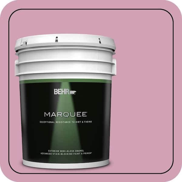 BEHR MARQUEE 5 gal. #M130-4 Raspberry Smoothie Semi-Gloss Enamel Exterior Paint & Primer