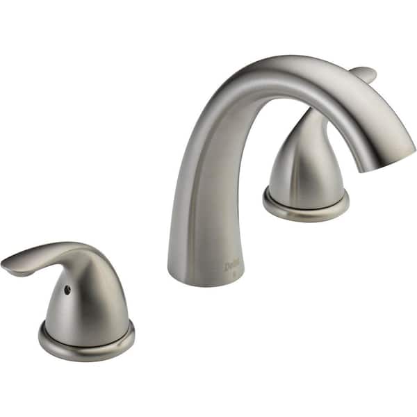 Delta Classic 2-Handle Deck-Mount Roman Tub Faucet Trim Kit in Stainless (Valve Not Included)