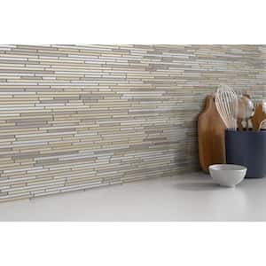 Infinity Aeon Glossy 11.73 in. x 11.73 in. x 4mm Glass Mesh-Mounted Mosaic Tile (0.96 sq. ft.)