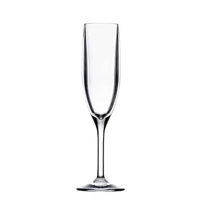 JoyJolt Elle Fluted Cylinder Champagne Glass - 6 oz. - (Set of 2) JG10302 -  The Home Depot