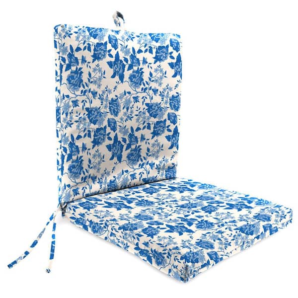 44 in. L x 21 in. W x 3.5 in. T Rectangular Outdoor Dining Chair Cushion in Suzie Wetland