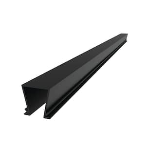 Mixed Materials 28 in. Matte Black Step Groove Cover