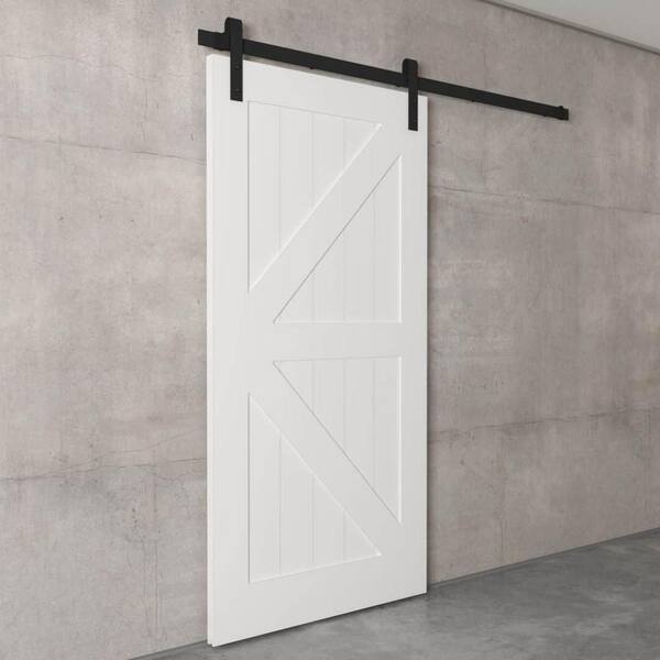 Urban Woodcraft 40-in x 83-in Painted Espresso Z-frame Prefinished Pine MDF Single Barn Door (Hardware Included) Urban Woodcraft 40-in x 83-in Painted Espresso Z-frame Prefinished Pine MDF Single Barn Door (Hardware Included)