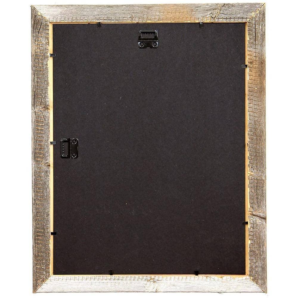 Rustic Gray Reclaimed Wood 12" x 18" Picture Frame