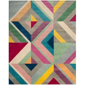 Fifth Avenue Gray/Multi 8 ft. x 10 ft. Abstract Area Rug