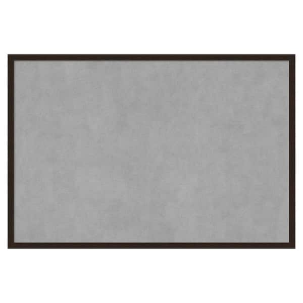 Amanti Art Carlisle Espresso Narrow 37 in. x 25 in. Magnetic Board, Memo Board