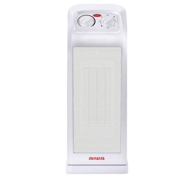 19.48 in. 1500-Watt Ceramic Electric Space Indoor Tower Heater, Convection, Overheat Protection, Tip-Over Auto-Shutoff