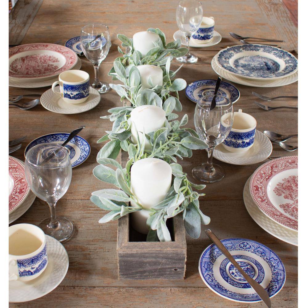 Rustic Farmhouse 35.5 in. x 4.5 in. Weathered Gray Centerpiece Decorative Display Box price history on PriceWatchPro