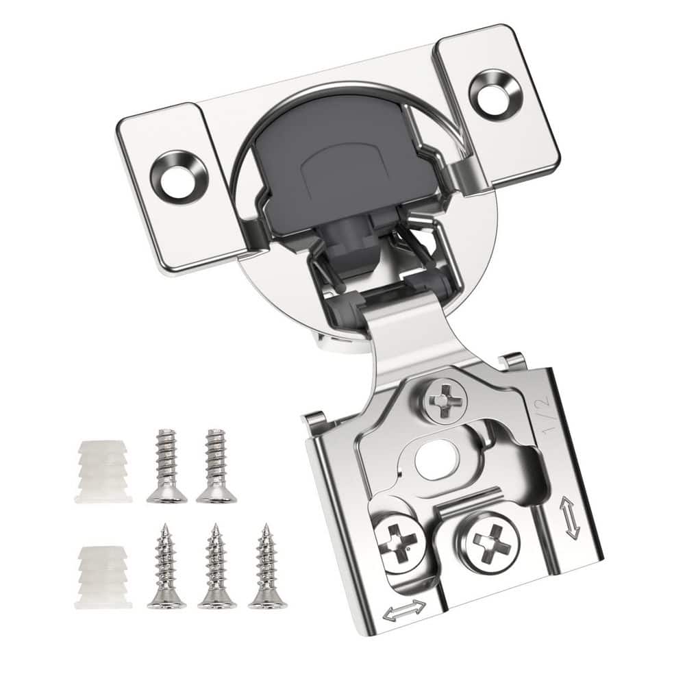 50-Pack 1/2 in. Overlay 3D Soft Close Concealed Hinge, Smooth Slow Self Hidden 105° Open Angle Stainless Steel Hinge price history on PriceWatchPro
