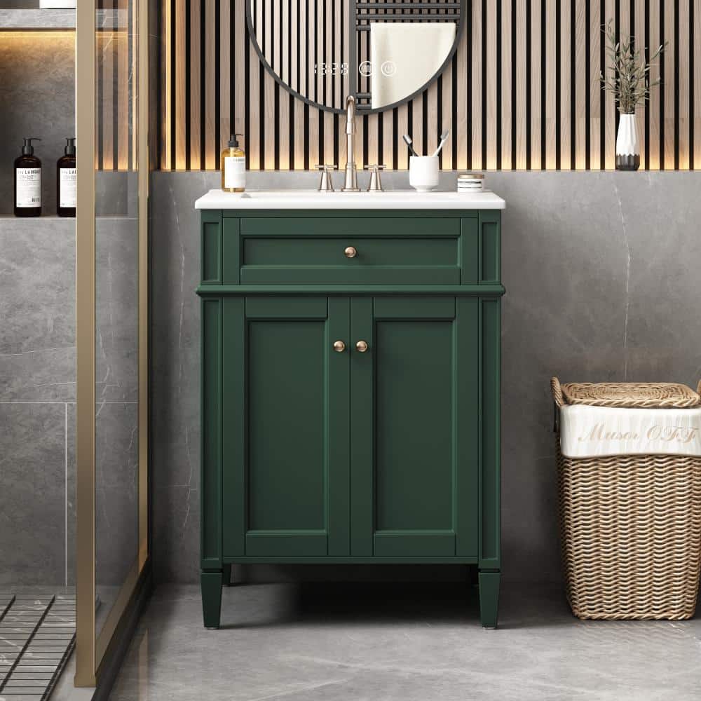 "24"" Bathroom Vanity with Sink, 2 Doors & Tip-Out Drawer" price history on PriceWatchPro