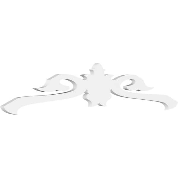 Ekena Millwork 1 in. x 48 in. x 10 in. (5/12) Pitch Florence Gable Pediment Architectural Grade PVC Moulding