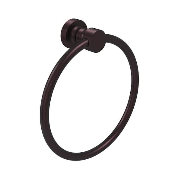 Allied Brass Foxtrot Collection Wall Mounted Towel Ring in Antique Bronze
