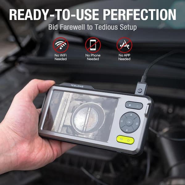Teslong NTS500B Dual Lens Inspection Camera 3500 mAh Battery 1.5m