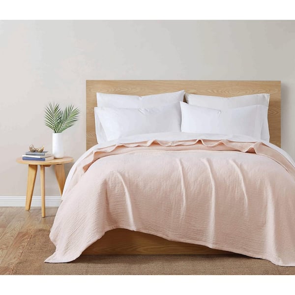 Blanket in Organic Cotton Gauze - pink, Bedding & Decor