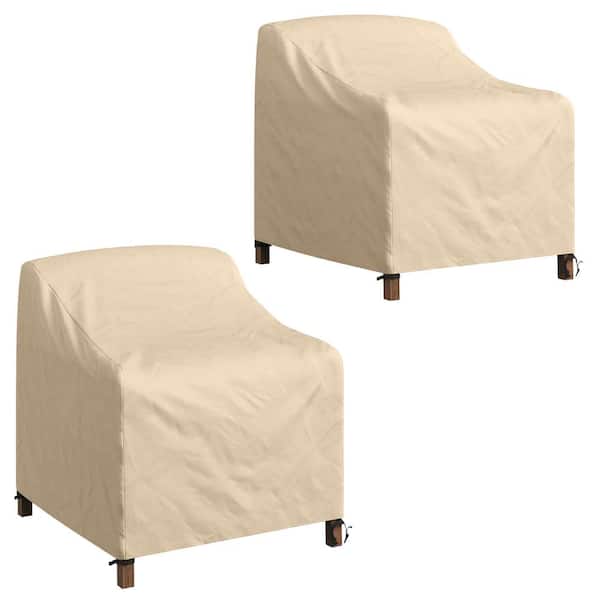Pure Garden Beige Heavy-Duty Outdoor Chair Covers (2-Pack)