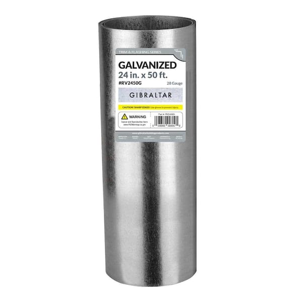 Gibraltar Building Products 24 in. x 10 ft. Aluminum Roll Valley Flashing  961-10-24 - The Home Depot