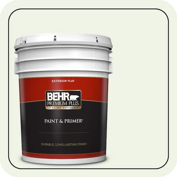 BEHR PREMIUM PLUS 5 gal. #440A-1 Parsnip Flat Exterior Paint & Primer