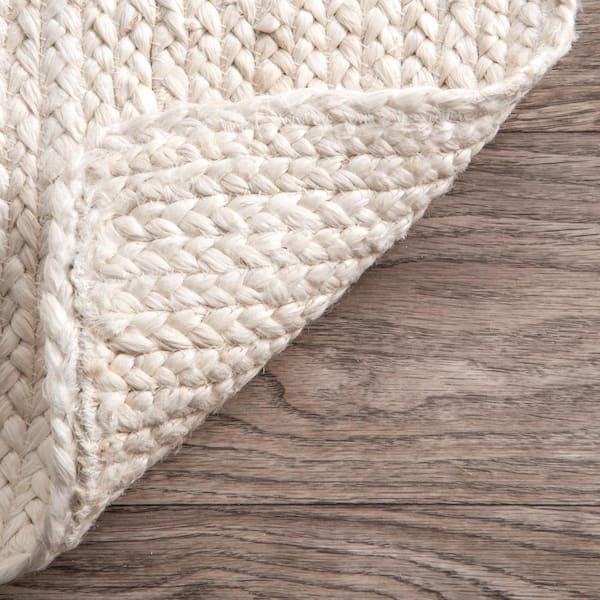 nuLOOM Caryatid Chunky Woolen Cable Off-White 8 ft. x 10 ft. Area