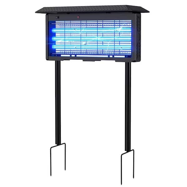 20-Watt Electronic Indoor/Outdoor Solar Bug Zapper Insect Repellent with 4500-Volt High-Voltage Grid