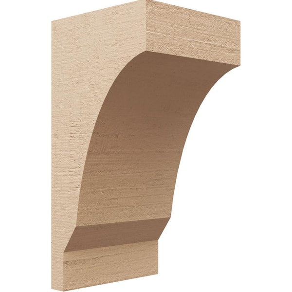 Ekena Millwork 10 in. x 20 in. x 10 in. Wide Moab Rough Cedar Woodgrain TimberThane Corbel, Primed Tan